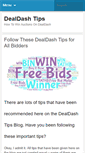 Mobile Screenshot of dealdashtips.com