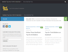 Tablet Screenshot of dealdashtips.com